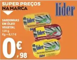 E.Leclerc Sardinhas em óleo vegetal lider promoção