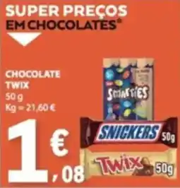 E.Leclerc chocolate twix promoção