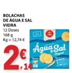E.Leclerc Bolachas de água e sal vieira promoção