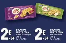 E.Leclerc Bolachas fruit & form frutos do bosque promoção