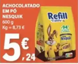 E.Leclerc achocolatado em pó nesquik promoção