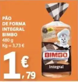 E.Leclerc Pão de forma integral bimbo promoção
