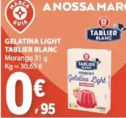 E.Leclerc gelatina light tablier blanc promoção