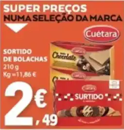 E.Leclerc sortido de bolachas cuétara promoção