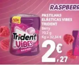 E.Leclerc trident vibes raspberry promoção