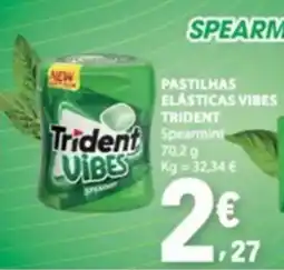 E.Leclerc trident vibes spearmint promoção