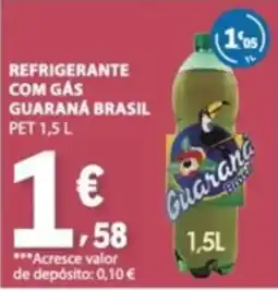 E.Leclerc refrigerante com gás guaraná brasil promoção