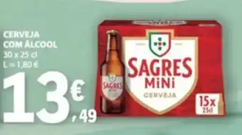 E.Leclerc sagres mini cerveja promoção