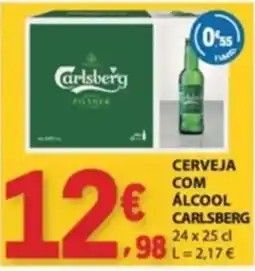 E.Leclerc Cerveja com álcool carlsberg promoção