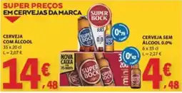 E.Leclerc super bock cerveja com álcool promoção