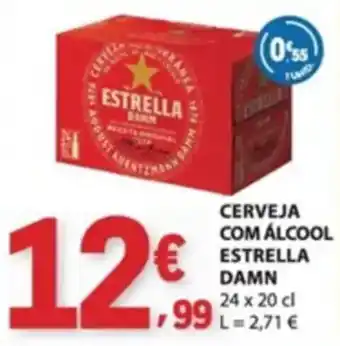 E.Leclerc Cerveja com álcool estrella damn promoção