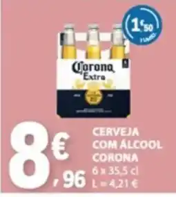 E.Leclerc Cerveja com álcool corona promoção