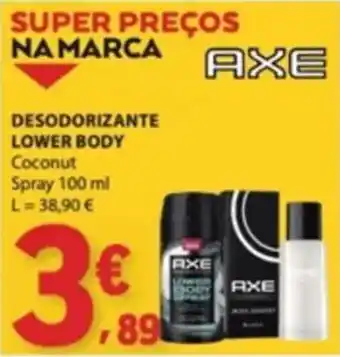 E.Leclerc desodorizante lower body coconut axe promoção