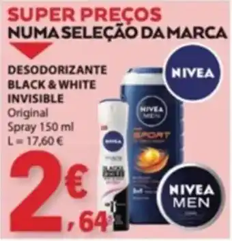 E.Leclerc desodorante nivea black & white invisible promoção