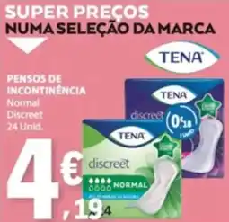 E.Leclerc pensos de incontinência tena discreet normal promoção