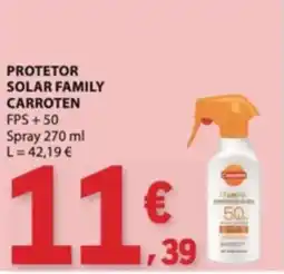 E.Leclerc Protetor solar family caroten promoção