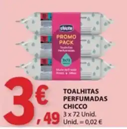 E.Leclerc toalhitas perfumadas chicco promoção