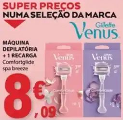 E.Leclerc máquina depilatória gillette venus comfortglide spa breeze promoção