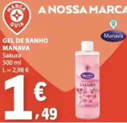 E.Leclerc gel de banho manava sakura promoção