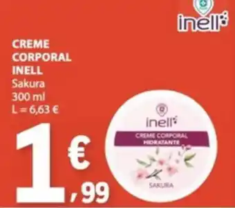 E.Leclerc creme corporal inell sakura promoção