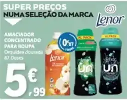 E.Leclerc amaciador concentrado para roupa lenor orquidea dourada promoção