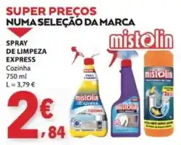 E.Leclerc spray de limpeza express cozinha mistolin promoção