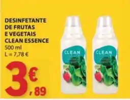 E.Leclerc desinfetante de frutas e vegetais clean essence promoção