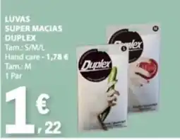 E.Leclerc luvas super macias duplex promoção