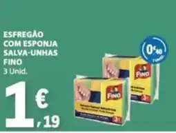 E.Leclerc esfregão com esponja salva-unhas fino promoção