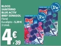 E.Leclerc bloco sanitário blue activ bref sonasol floral eucalipto promoção