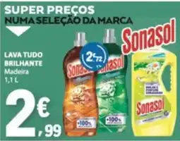 E.Leclerc sonasol lava tudo brilhante madeira promoção