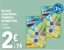E.Leclerc bloco sanitário power 5 domestos lime promoção