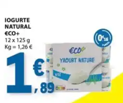E.Leclerc Iogurte natural eco+ promoção