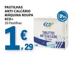 E.Leclerc pastilhas anti-calcário máquina roupa eco+ promoção
