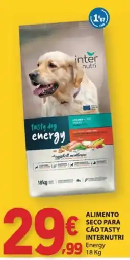 E.Leclerc alimento seco para cão tasty internutri energy promoção
