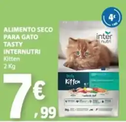 E.Leclerc alimento seco para gato tasty internutri kitten promoção