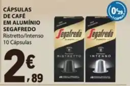 E.Leclerc Cápsulas de café em alumínio segafredo ristretto/intenso promoção