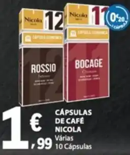 E.Leclerc Cápsulas de café nicola promoção
