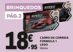 E.Leclerc Carro de corrida fórmula 1 lego promoção