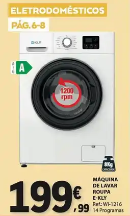 E.Leclerc Máquina de lavar roupa e-kly promoção