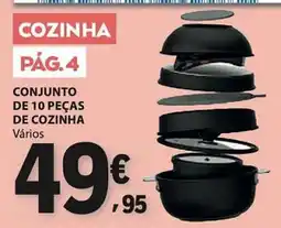 E.Leclerc Conjunto de 10 peças de cozinha promoção