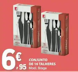 E.Leclerc Conjunto de 16 talheres mod. braga promoção