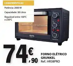 E.Leclerc forno elétrico grunkel promoção