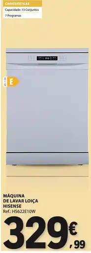 E.Leclerc máquina de lavar loiça hisense promoção