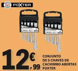 E.Leclerc Conjunto de 5 chaves de cachimbo abertas foxter promoção