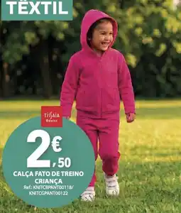 E.Leclerc Tissia Basics calça fato de treino criança promoção