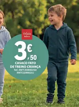 E.Leclerc Tissaia basics casaco fato de treino criança promoção
