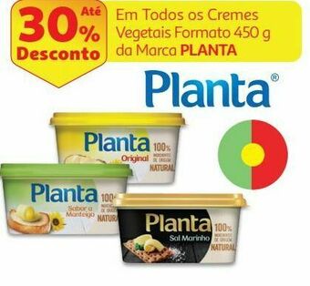 Auchan Creme vegetal planta promoção