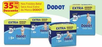 Auchan Fraldas dodot azul bebé seco promoção