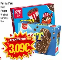 Belita Perna Pau Cone Feast Original Caramel promoção